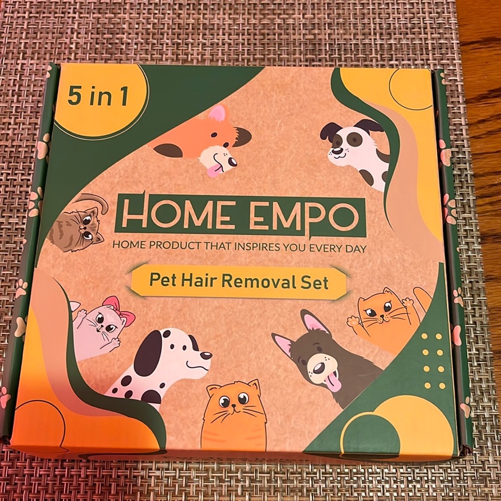 5 in 1 pet hair removal set